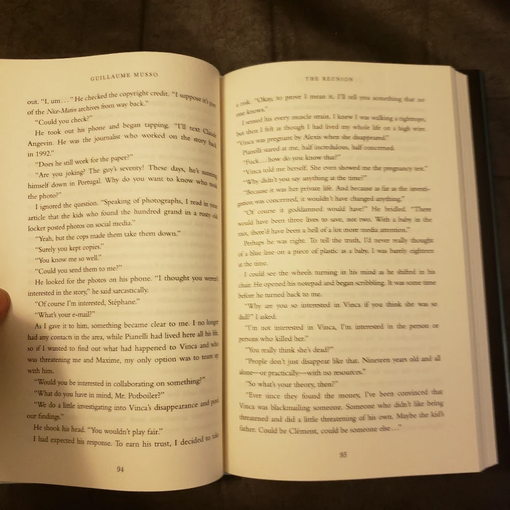 The reunion‎ A Novel by Guillaume Musso Hardbook